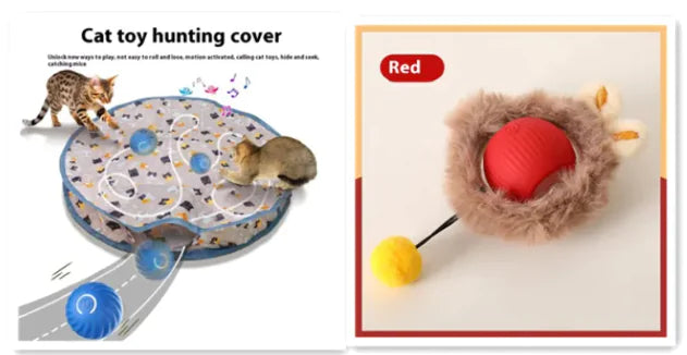 Pelota autorolante para gatos