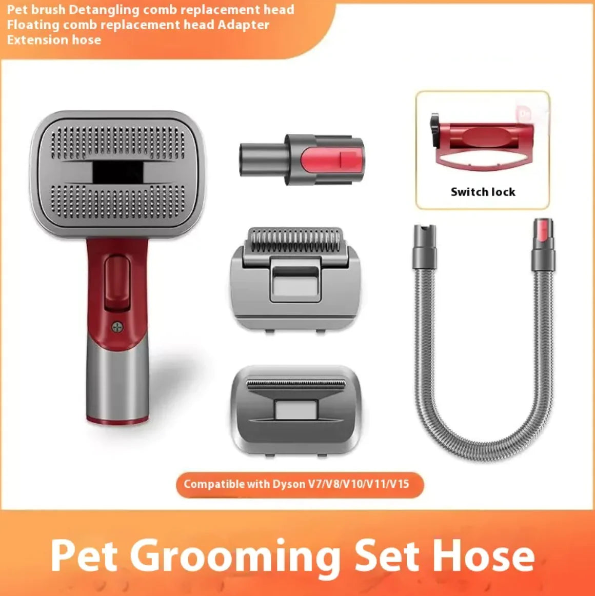 Kit Completo de Cepillo Afeitador para Mascotas Grooming