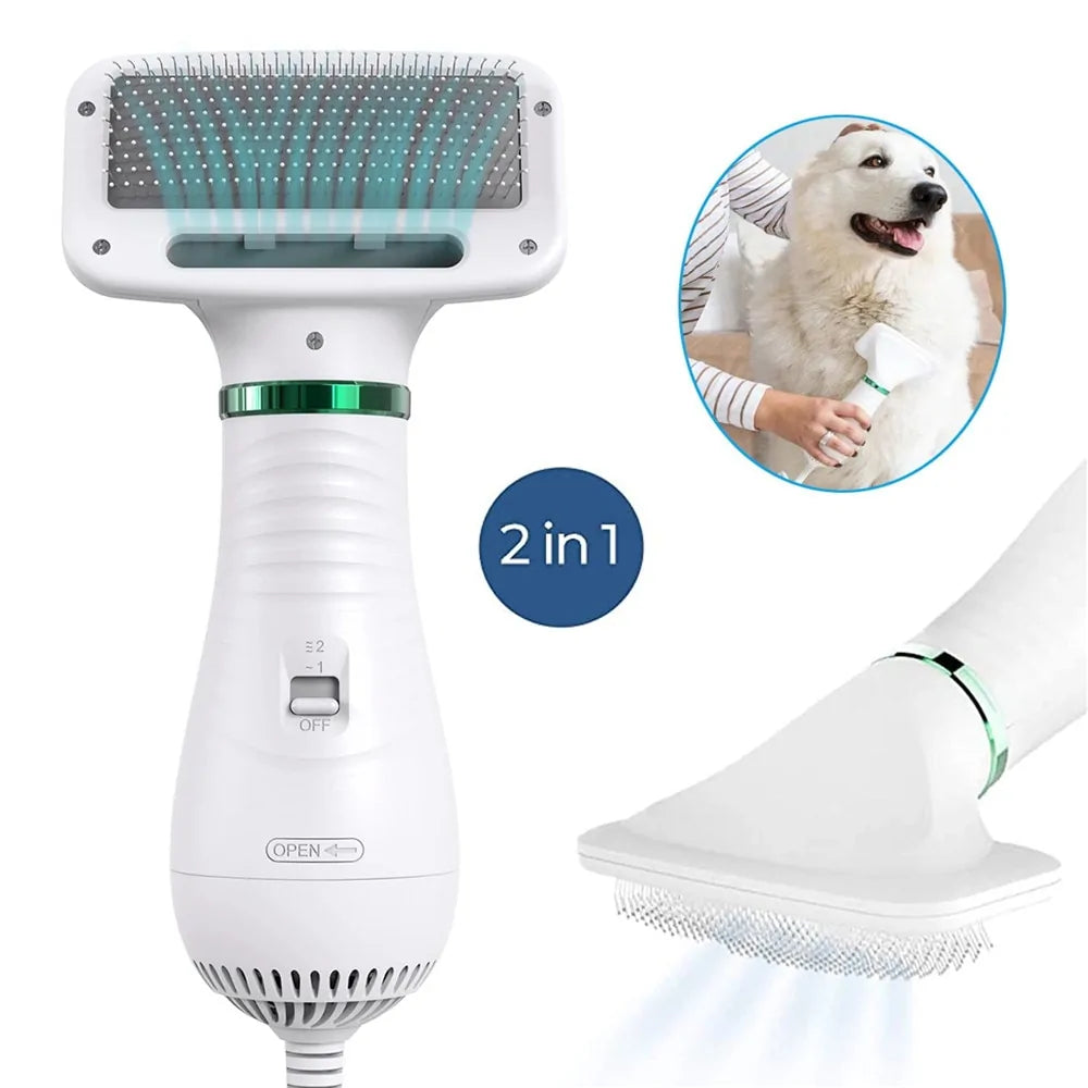 Cepillo secador 2 en 1 para perritos