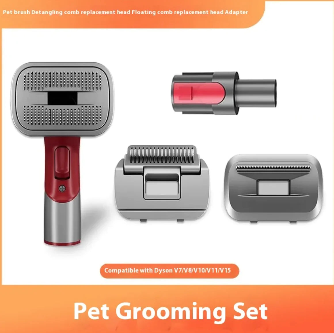 Kit Completo de Cepillo Afeitador para Mascotas Grooming