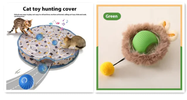 Pelota autorolante para gatos