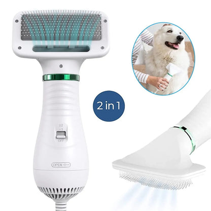 Cepillo secador 2 en 1 para perritos